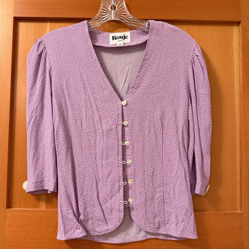 Rouje French Blouse Shirt Top 34